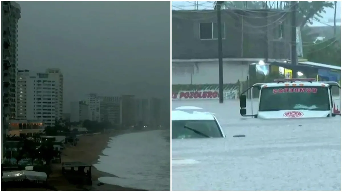 Acapulco otra vez bajo el agua; huracán John remueve los traumas del Otis