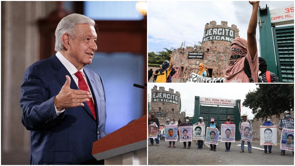 AMLO insiste que protestas por caso Ayotzinapa pretenden desacreditar al Ejército: hay "intereses políticos ajenos"