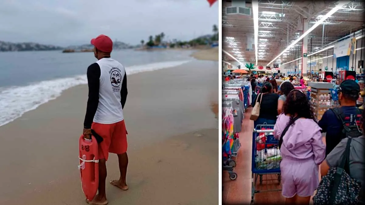 Por huracán John, cierran puerto a la navegación en Acapulco; reportan compras de pánico