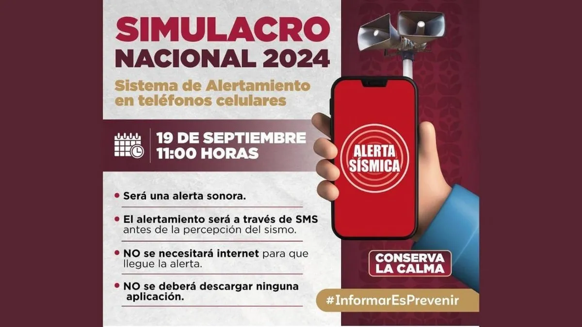 Simulacro Sísmico Nacional 2024, hoy a las 11 de la mañana; inicia con sismo de 7.5 en Acapulco