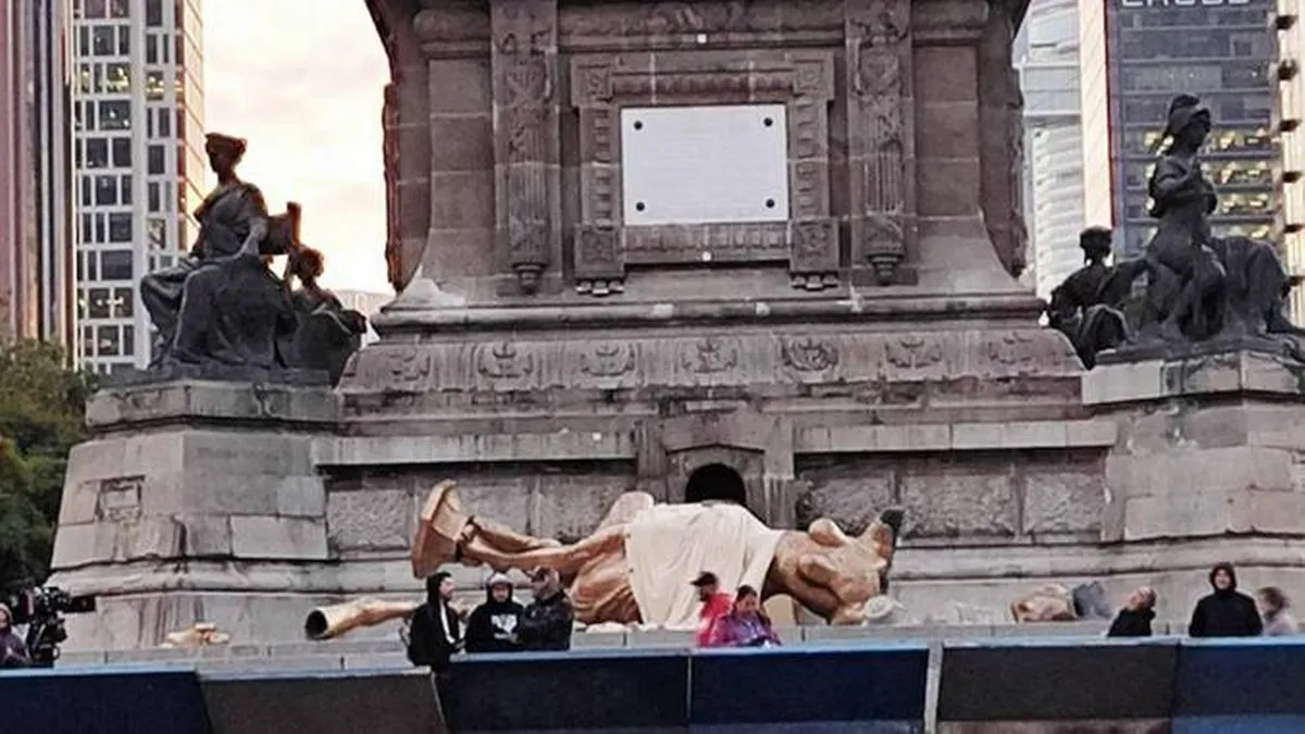 ¿Qué le pasó a la estatua del Ángel de la Independencia en Paseo de la Reforma?