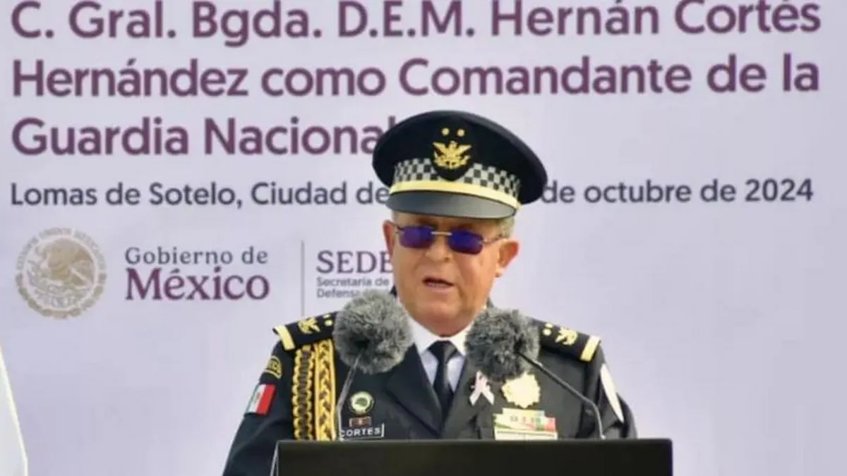 El General Hernán Cortés Hernández asume el mando interino de la Guardia Nacional