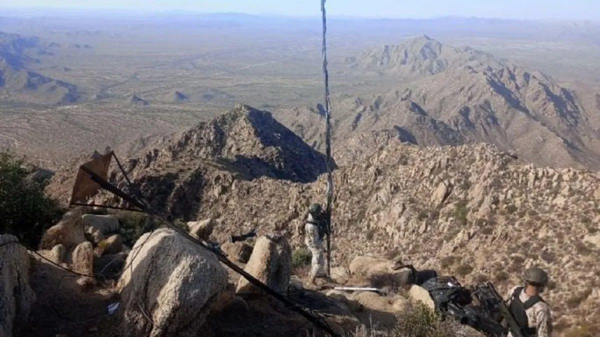 Cartel había instalado campamento de radiocomunicaciones a mil metros de altura en Sonora