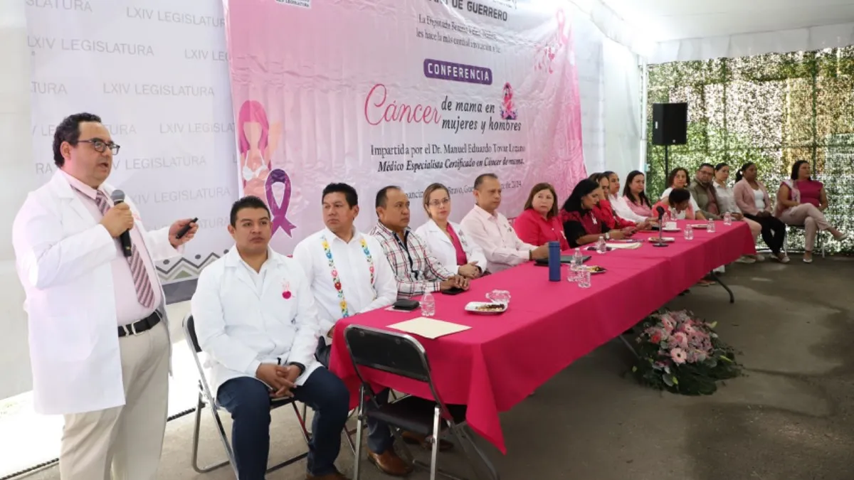 Realiza Congreso de Guerrero conferencia sobre cáncer de mama en mujeres y hombres