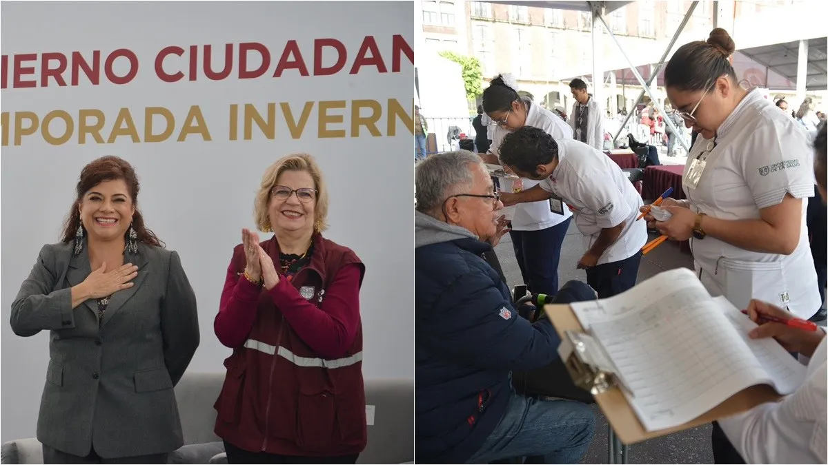 Clara Brugada pone en marcha la jornada de vacunación invernal 2024-2025 en CDMX