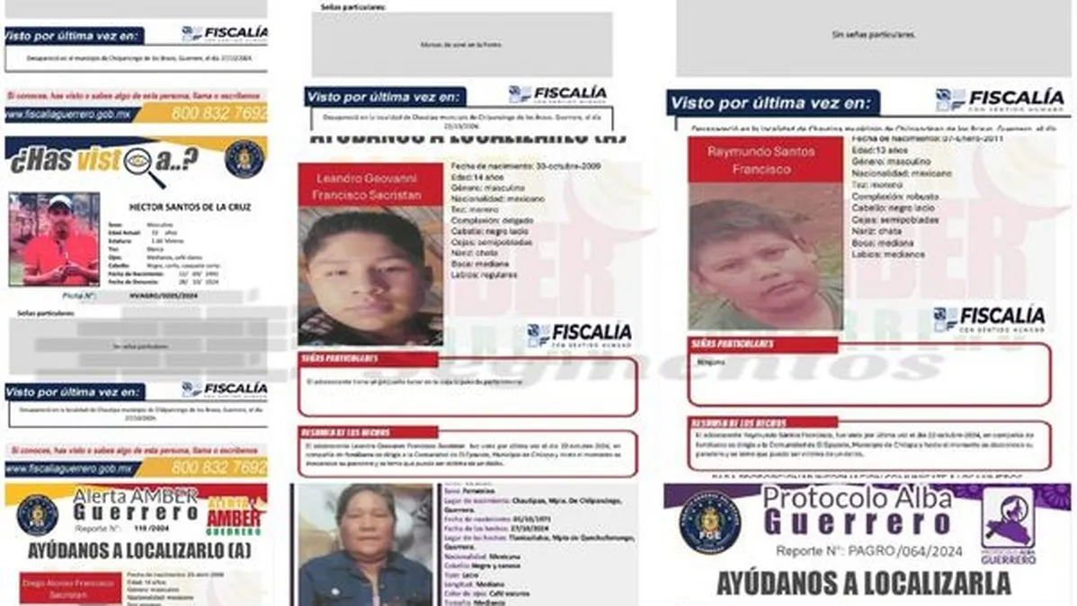 Investigan la desaparición de 10 personas en la región Centro de Guerrero