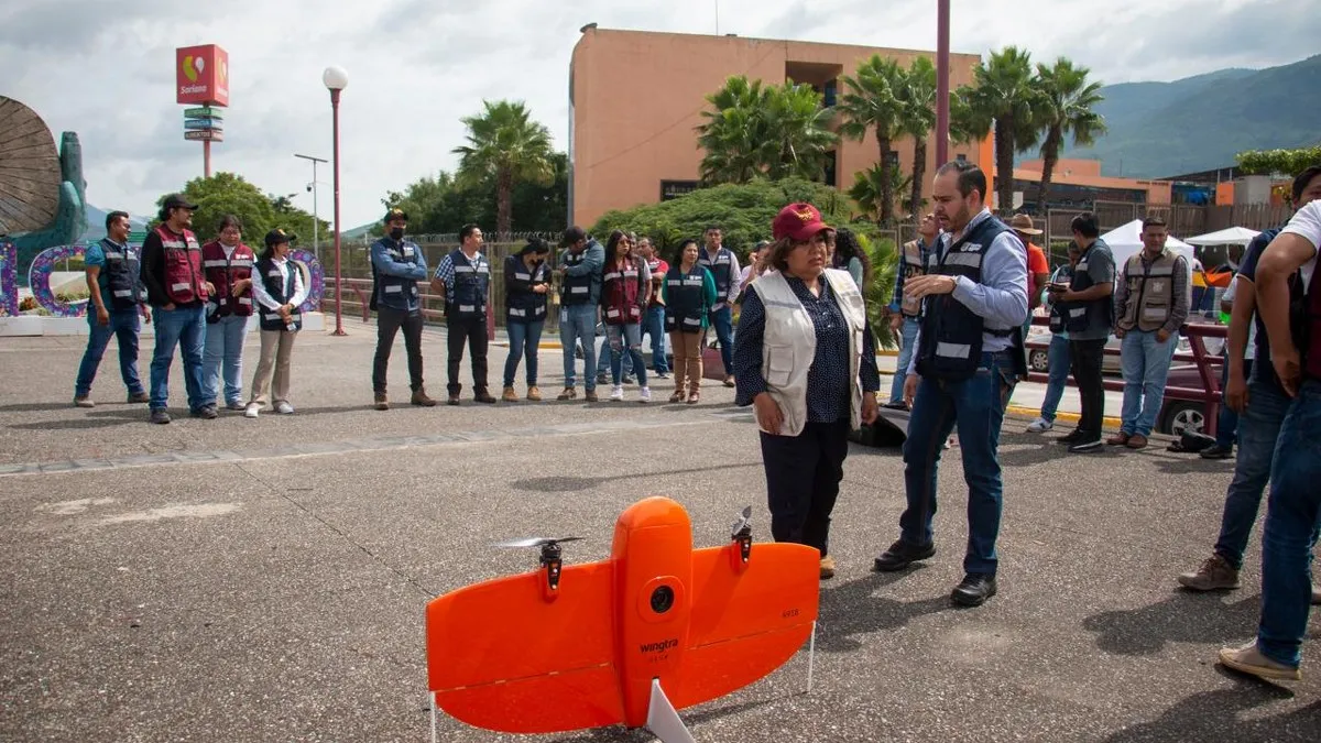 Usan drones para evaluar daños por el huracán John en Guerrero