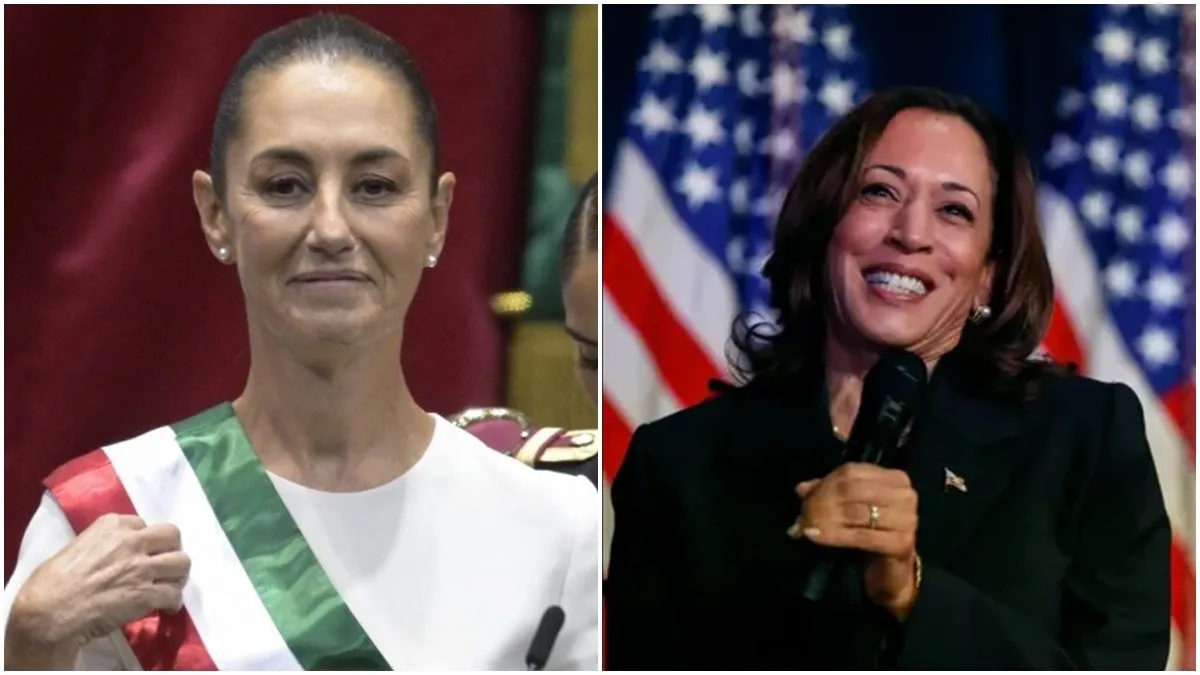 Kamala Harris felicita a Claudia Sheinbaum por 'histórica investidura'