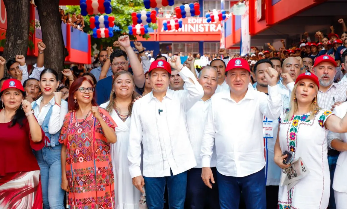 Mario Delgado destaca la solidaridad de la UAGro con damnificados de John