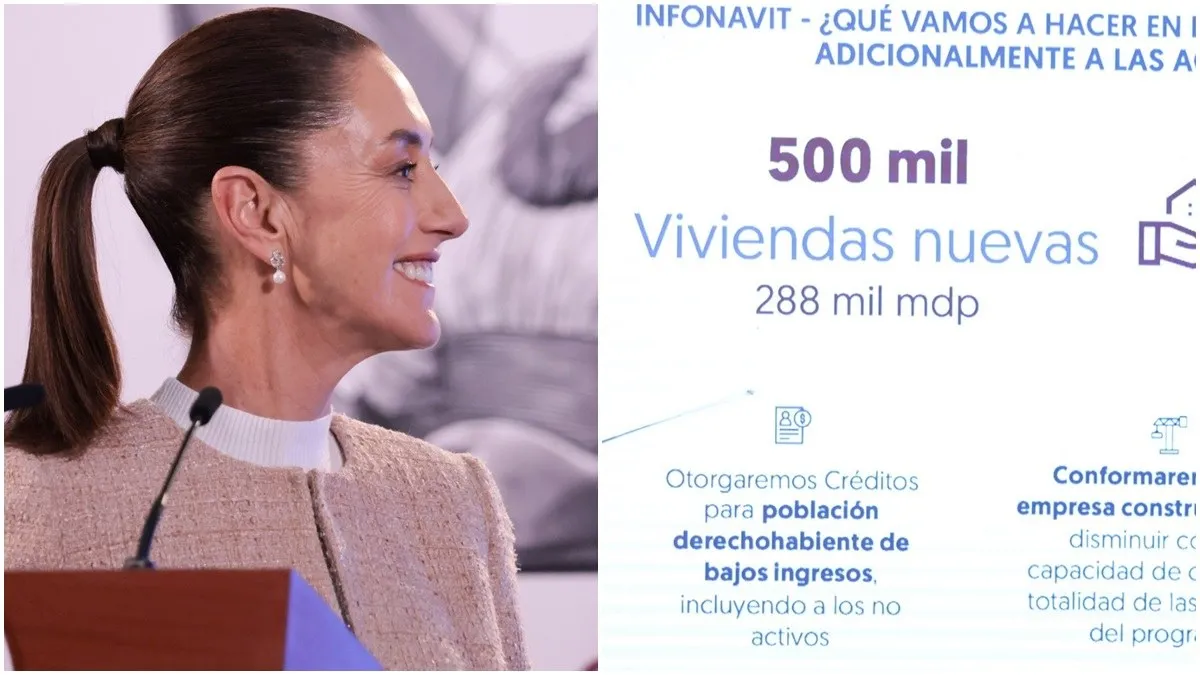 Sheinbaum anuncia su ambicioso plan sexenal de vivienda enfocado al norte y sur del país