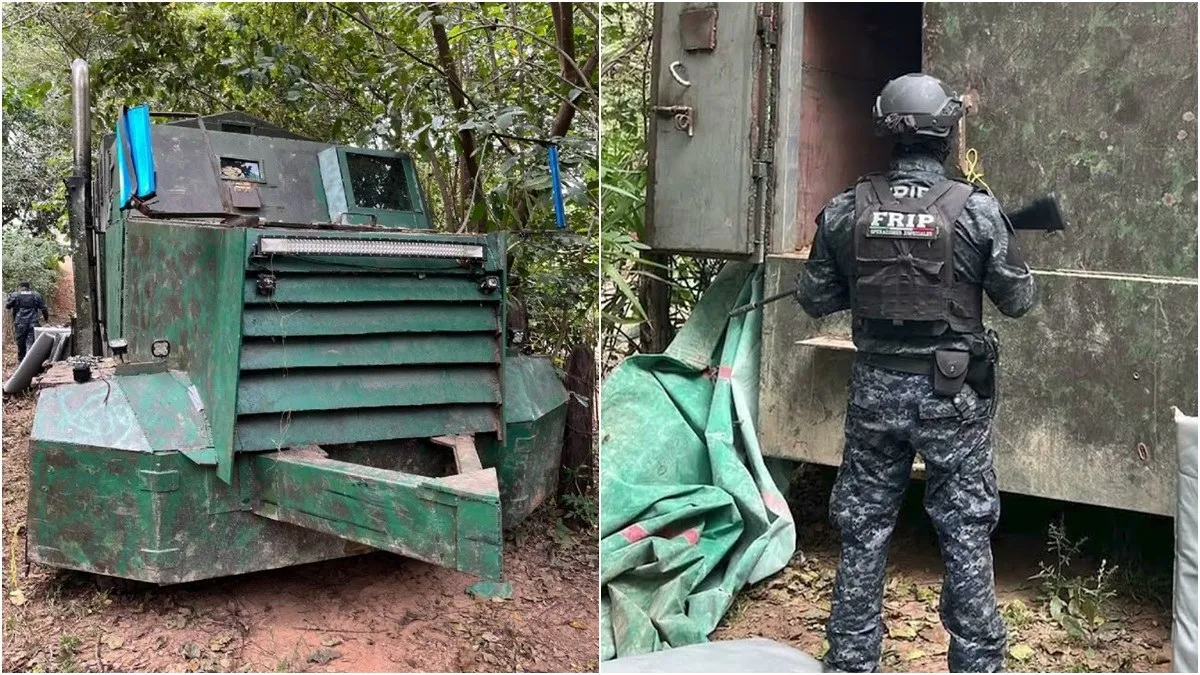 Descubren bodega donde resguardaban vehículos “monstruos”, tras cateo a ranchos en Chiapas