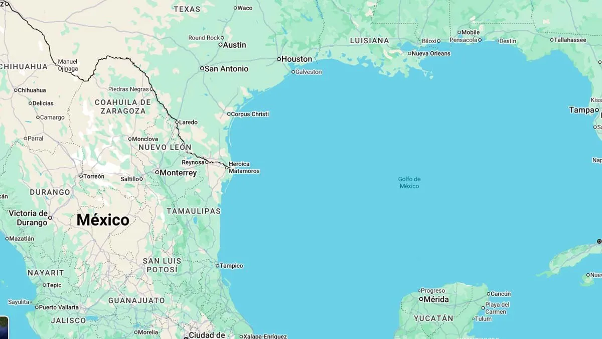 Google Maps renombrará 'Golfo de México' como 'Golfo de América'