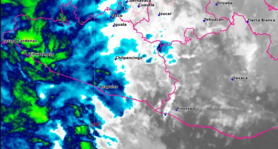 Continuarán condiciones lluviosas en Acapulco en las próximas horas