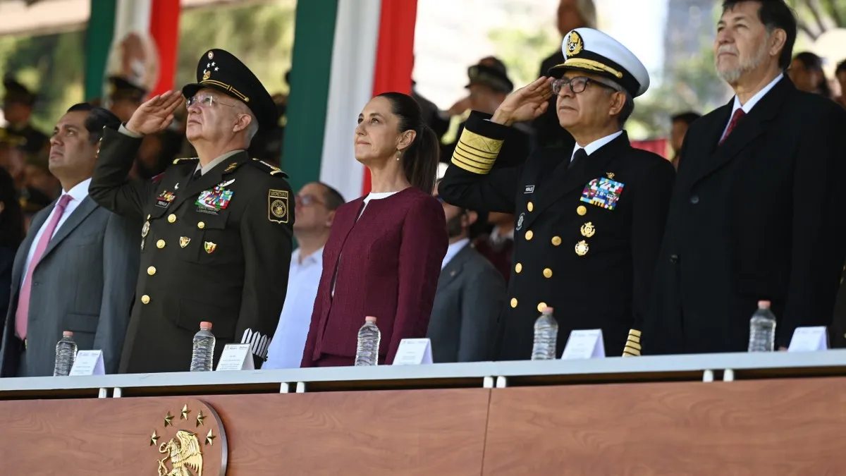 'A México se le respeta', afirma Claudia Sheinbaum en la celebración del Día de la Bandera