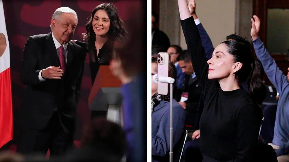 Liz Vilchis reaparece en las mañaneras... ahora como reportera