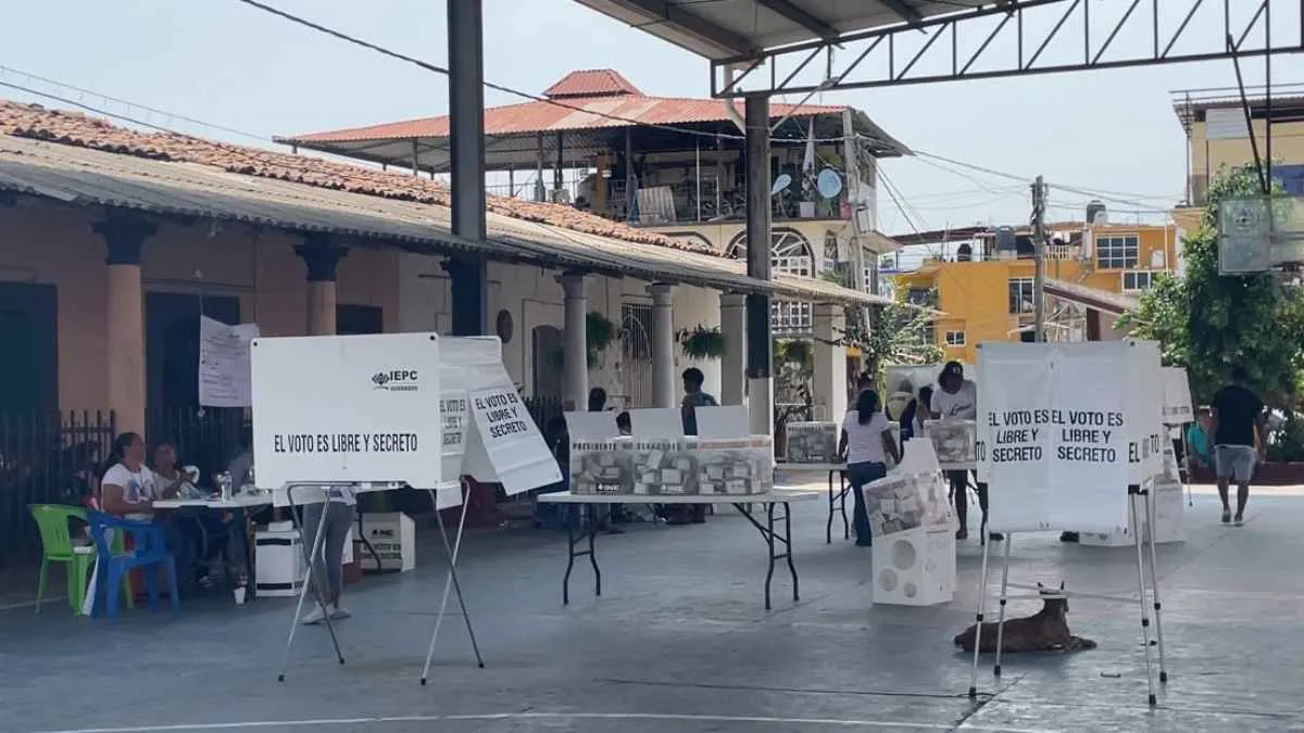 Temor retrasa votación en Coyuca de Benítez pese a fuerte blindaje de seguridad